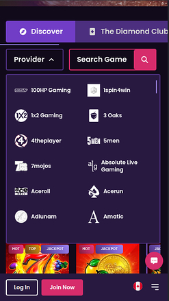 Développeur de jeux mobile de VegasNow Casino