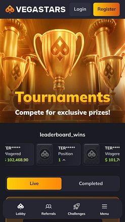 Torneios móveis do VegaStars Casino