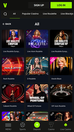 Croupier en direct mobile de Velobet