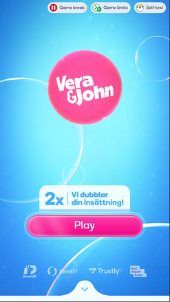 Página inicial móvel do Vera John Casino