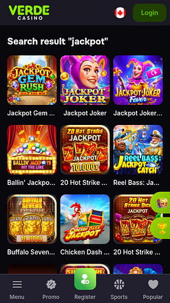 Verde Casino Mobile Jackpot