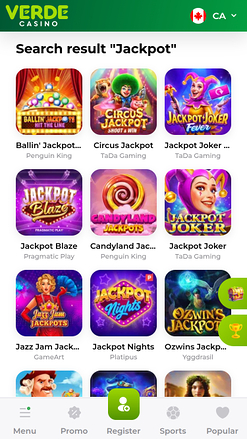 Verde Casino Mobile Jackpot