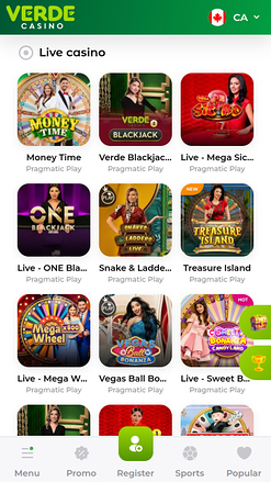 Verde Casino Mobile Live Dealer