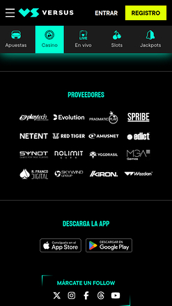 Versus Casino Mobile Game Developers