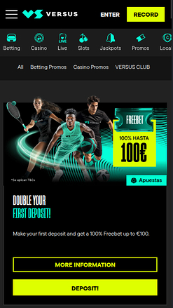 Promotions mobiles de Versus Casino