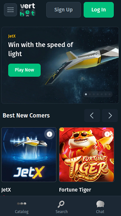 Jeux mobiles de Vertbet Casino