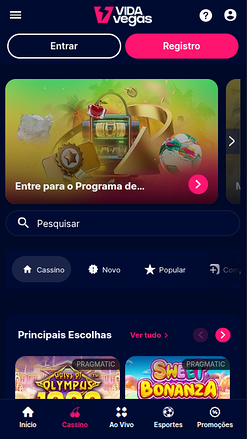 Juegos móviles de VidaVegas Casino