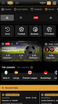 Videoslots Casino Mobile Sports