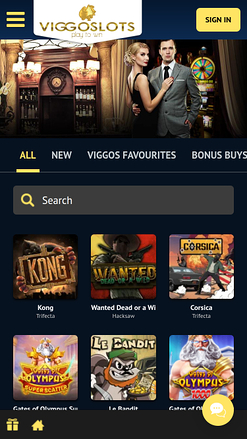 Viggoslots Casino Mobile Homepage