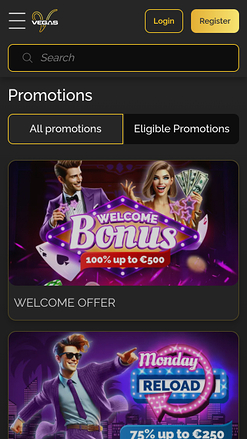 Promotions mobiles de Vince Vegas Casino