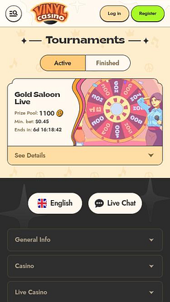Vinyl Casino Mobile Turniere
