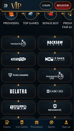 Développeurs de jeux mobiles de VIP Casino