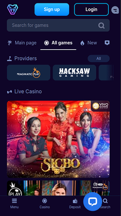 Croupier en direct mobile de Viperspin Casino