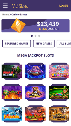 Jackpot mobile del casinò VIPlots