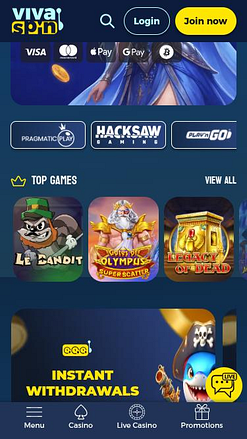 Desenvolvedores de jogos para dispositivos móveis do Vivaspin Casino