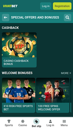 VivatBet Casino Mobile-Aktionen