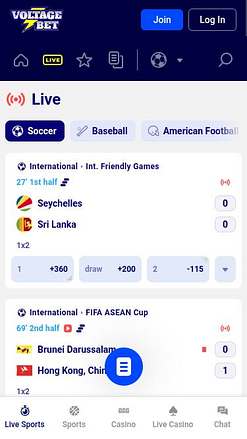 VoltageBet Casino Sport Mobile
