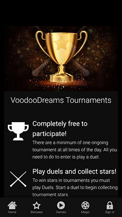 VoodooDreamsカジノモバイルトーナメント