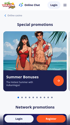 Promociones móviles de VulkanVegas Casino