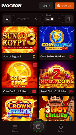 Jackpot mobile di Wageon Casino
