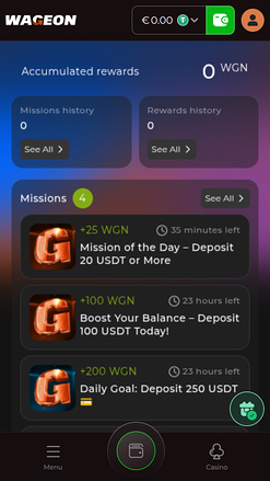 Missioni mobili del casinò Wageon