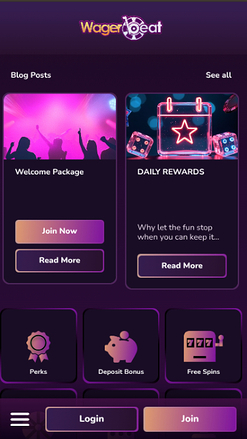 Wager Beat Casino mobile Aktionen