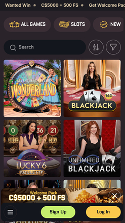 WantedWin Mobile Live Dealer