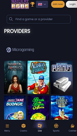 WatchMySpin Casino Mobile Game Developers