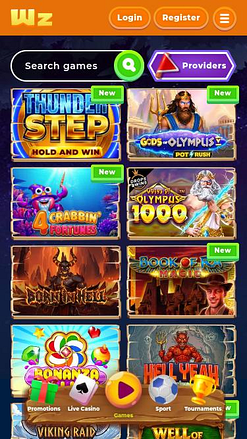 Wazamba Casino Mobile Games