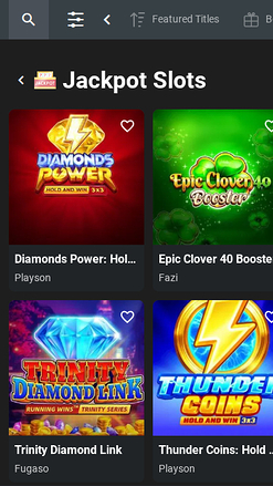 Jackpot mobile de Weltbet Casino