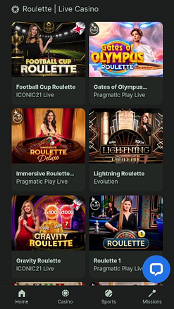 Weltbet Casino Mobile Live Dealer