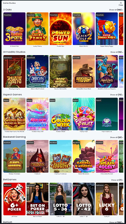 Desarrolladores de juegos móviles de Wettigo Casino