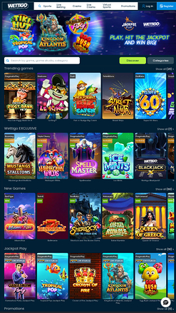 Juegos móviles de Wettigo Casino