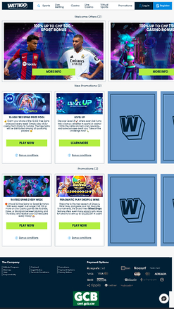  Promociones móviles de Wettigo Casino
