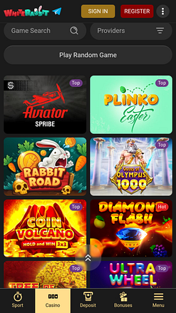 White Rabbit Casino Mobile Games