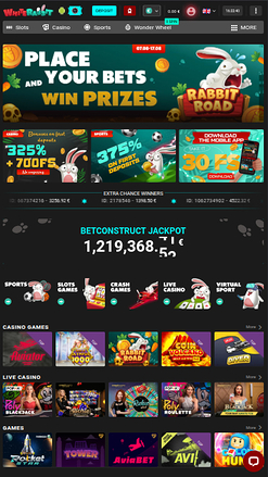 White Rabbit mobile Startseite