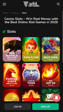 Wild Tornado Casino Mobile Games