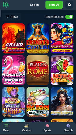 Wild.io Casino Games Mobile
