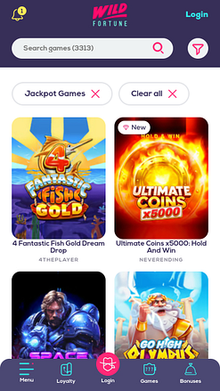 Wildfortune Casino Mobile Jackpot