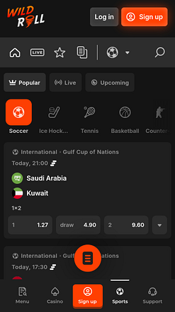 Sports mobiles de WindRoll Casino
