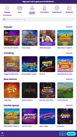 Wildz Casino mobile Spiele