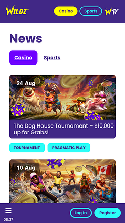 Wildz Casino Mobile Promotions