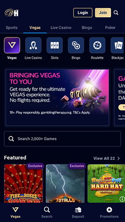 William Hill Casino Mobile Homepage