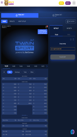 Sports mobiles de Wills Casino