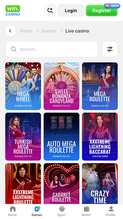 Win Casino Mobile Live Dealer