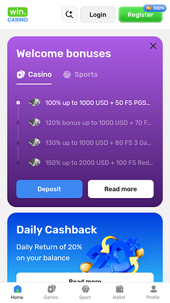Win Casino Mobile Promotions
