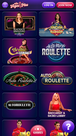 Gagnez au casino mobile Vegasplus avec croupier en direct