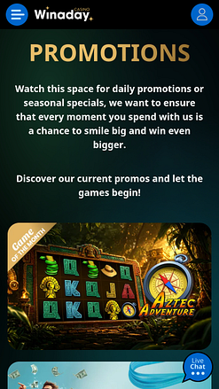 Winaday Casino Mobile Promotions