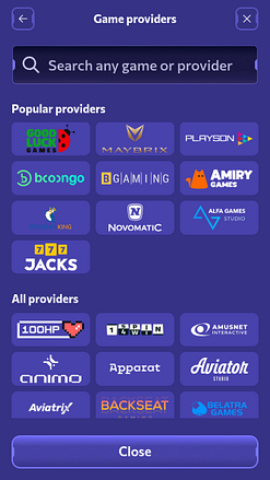 Winairlines Casino Mobile Game Developers