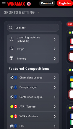 Winamax Mobile Sportwetten